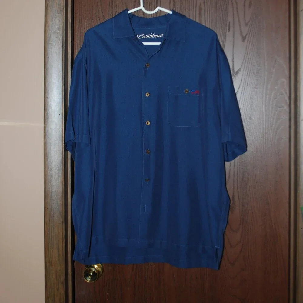 Caribbean American Flag Button-down Shirt - XL - Picture 2 of 10